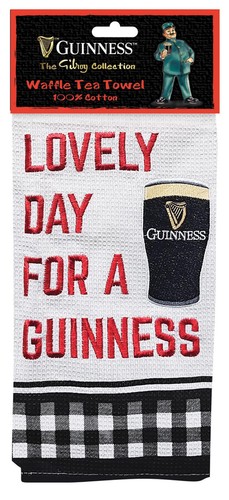 Guinness embroidered waffle - embroidered,