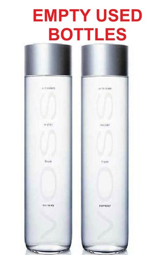 Voss glass bottles used - glass,