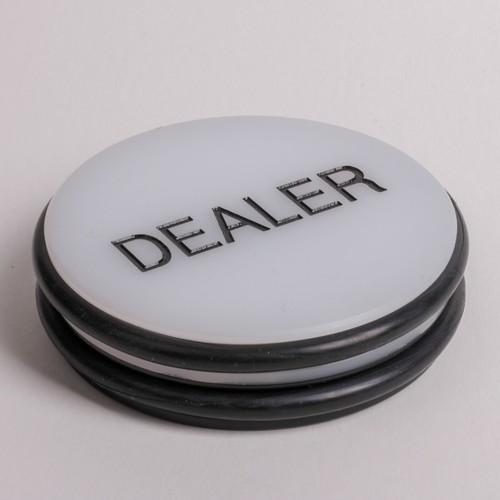 Poker dealer button - button, puck