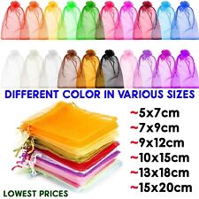 All Size Organza Gift Bags Wedding Party Favour Jewellery Candy Pouches