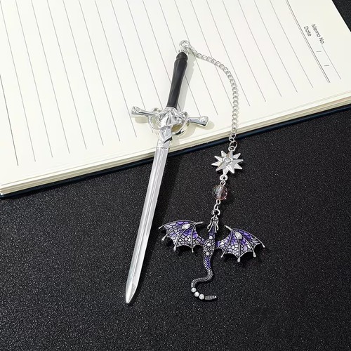 Sword dragon pendant metal - sword,
