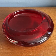 Vintage Whitefriars Glass Ruby