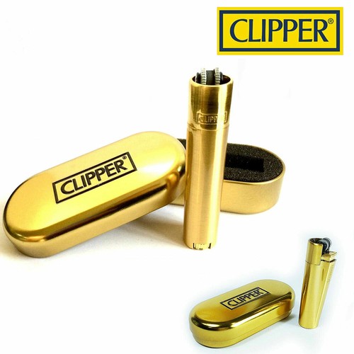 Metal gold clipper lighter - clipper,