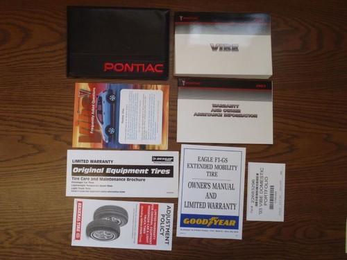 Owners manual 2003 pontiac - owners,