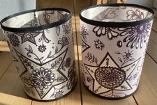 2 LUSH Design lampshades flower and star design, used