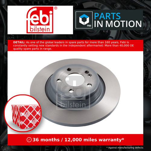 Brake discs pair - solid, fits