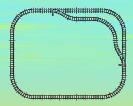Lego train tracks railway - train,