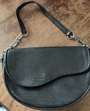 Nice Little Black Handbag with chain accent as part of the strap