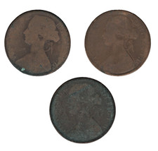 Victorian One Penny Coins –