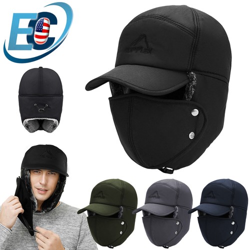Men winter trapper hat - winter,