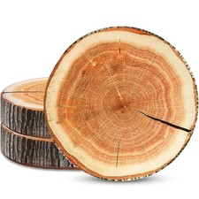 3 Pcs Wood Slice Pillow Round