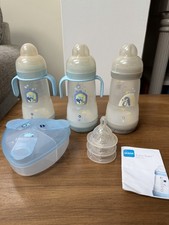 MAM 260ml Blue Baby Bottles
