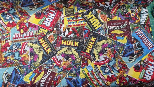 Marvel comic book fabric - comic,