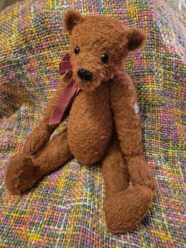 Handmade mohair bear - mohair,