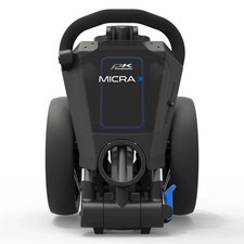 POWAKADDY 2025 MICRA GOLF TROLLEY / ULTRA COMPACT GOLF CART - GUNMETAL / BLUE