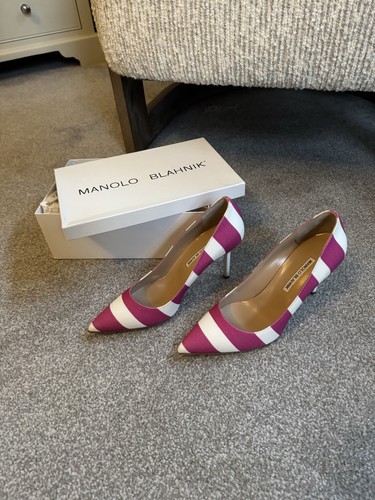 Manolo blahnik stripped - manolo,