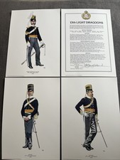 Burland Fine Art UK 13th Light Dragoons - 4 x A4 Print
