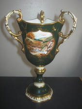 COALPORT HAND PAINTED CHALICE