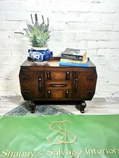 A Rare Vintage Art Deco Oak Sideboard - Miniature Salesman Apprentice Piece