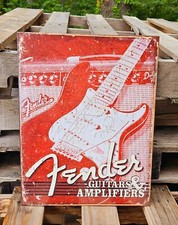 FENDER GUITAR & AMPLIFIERS TIN