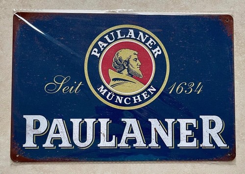 Paulaner munchen beer metal - paulaner,