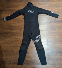 Kids 4/3 Iglu Winter Wetsuit Kids Full Suit - Black white