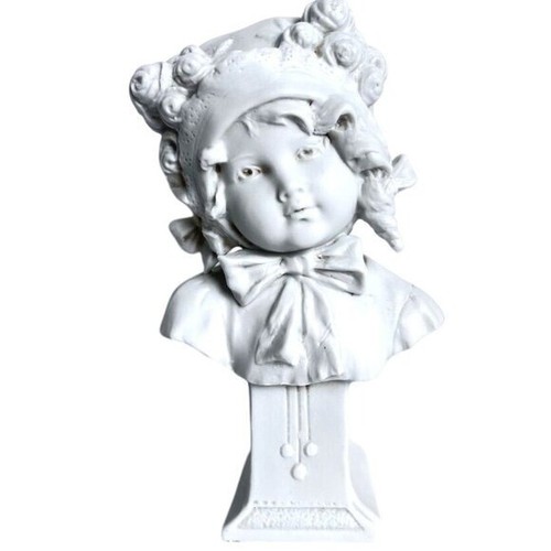 Vtg porcelain girl bust - vtg, mold