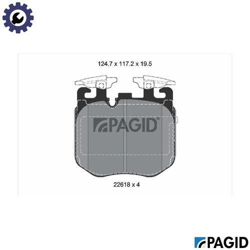 Brake pad set disc - pad,
