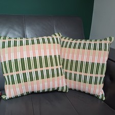 2 x Habitat Woven Stripe