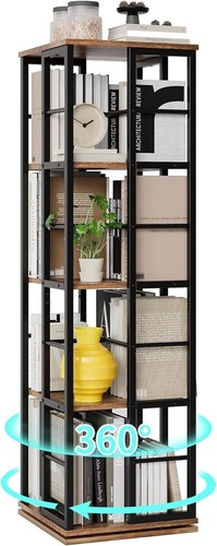 Tier rotating bookshelf - 4-tier,
