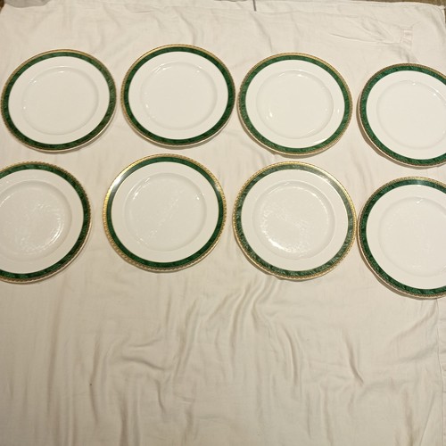 Wedgwood plates white green - wedgwood,