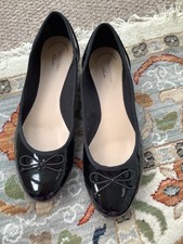 Clarks leather shoes black