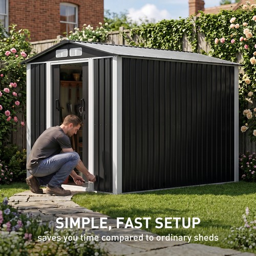 Metal garden shed - garden, 6