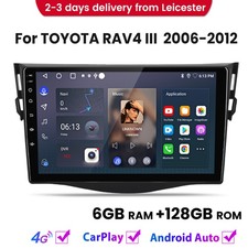 For TOYOTA RAV4 III 2006-2012 Carplay Android 14 Car Radio GPS SAT NAVI 6+128GB