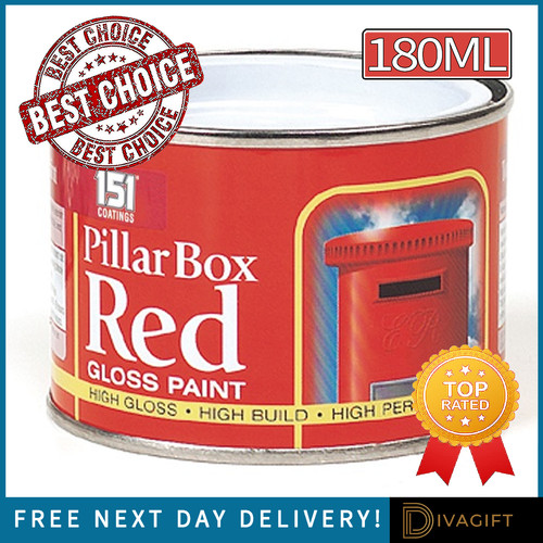Pillar box red paint - box,