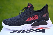 AVIA Mens Trainers Sneakers Black Knitted Fabric  UK 9 / 43
