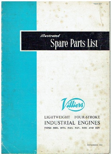 Villiers type 505h 507h 512h - 505h,