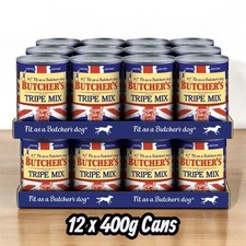 Butchers Tripe Mix Healthy Dog Food Grain Free Natural Balanced (12 x 400g Tins)