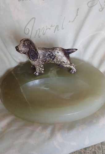 Vintage onyx pin tray - tray, ash