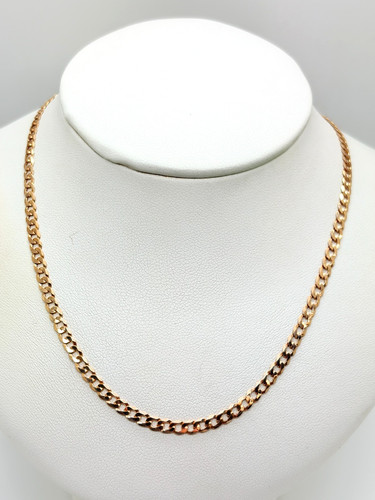 9ct yellow solid - gold, curb