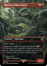 Hunting Velociraptor - Foil - REX - NM - MTG