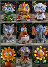 Resin solar garden ornaments - resin,