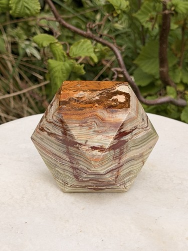 Vintage banded onyx geometric - vintage,