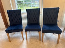 3 beautiful navy velvet