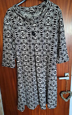 SAMYA black patterned 3/4 length sleeve  dress Size 20