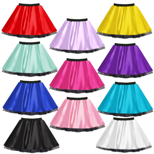 Children satin and - 12", net