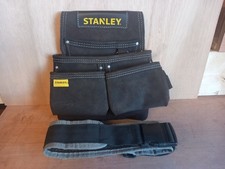 Stanley leather double nail pouch