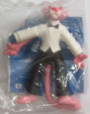 Burger King Kids Club Toy Bendy Pink Panther in Tuxedo MIP Mint in Packet /V01