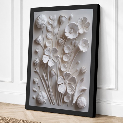 Relief botanical canvas print - botanical,