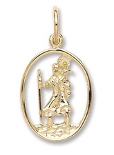9k Yellow Gold Oval Cut Out St